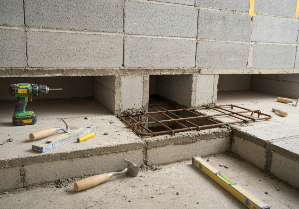 Jak zamontować odpływ liniowy w stropie z belek Teriva w starym budownictwie?